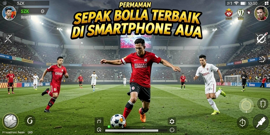 Tampilan mendebarkan dari permainan sepak bola di 5ZK.