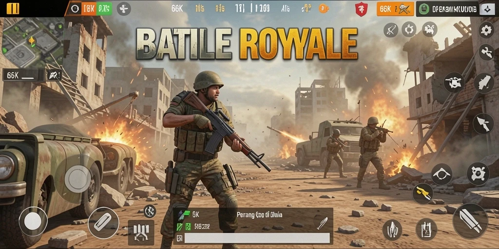 Tampilan jempolan dalam pertempuran Battle Royale di 66K.