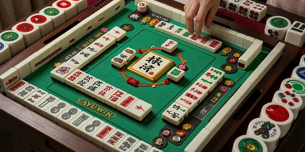 Tampilan gameplay Mahjong AYUWIN yang seru dan mendebarkan.