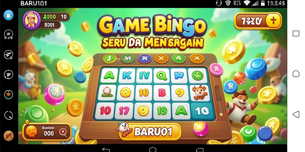 Tampilan gameplay seru dalam aplikasi BARU01 Bingo.