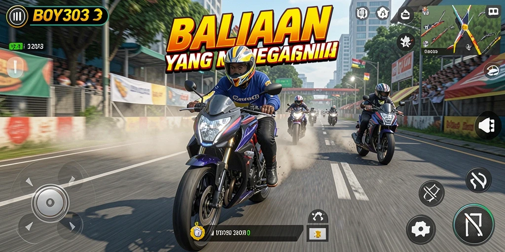 Gameplay seru BOY303 dengan balapan motor yang mendebarkan.