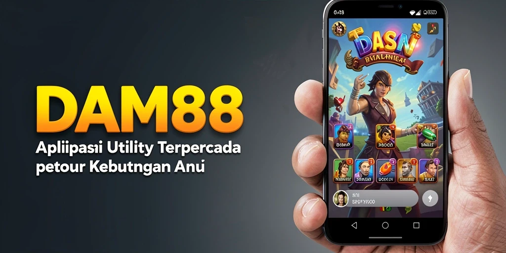 Tampilan antarmuka aplikasi DAM88 yang user-friendly.