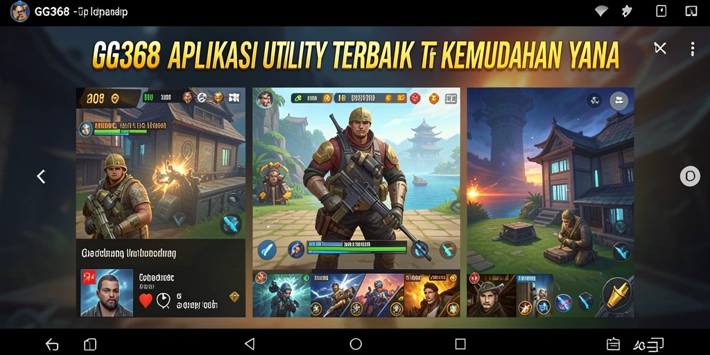 Screenshot utama GG368 menampilkan antarmuka pengguna yang intuitif dan fungsionalitas efektif.