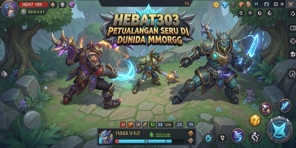 Tampilan gameplay HEBAT303 yang memukau dengan aksi seru di dunia MMORPG.
