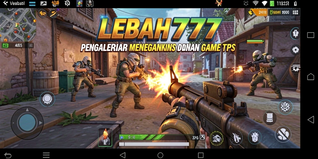 Screenshot utama LEBAH777 dengan aksi gameplay menegangkan.