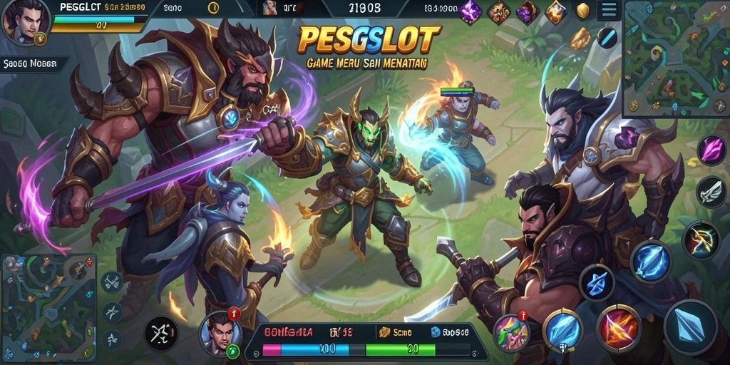 Tampilan gameplay PESGSLOT yang mengasyikkan dan mendebarkan.