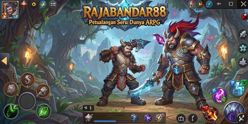 Tampilan gameplay menegangkan dan mendebarkan dari RAJABANDAR88.