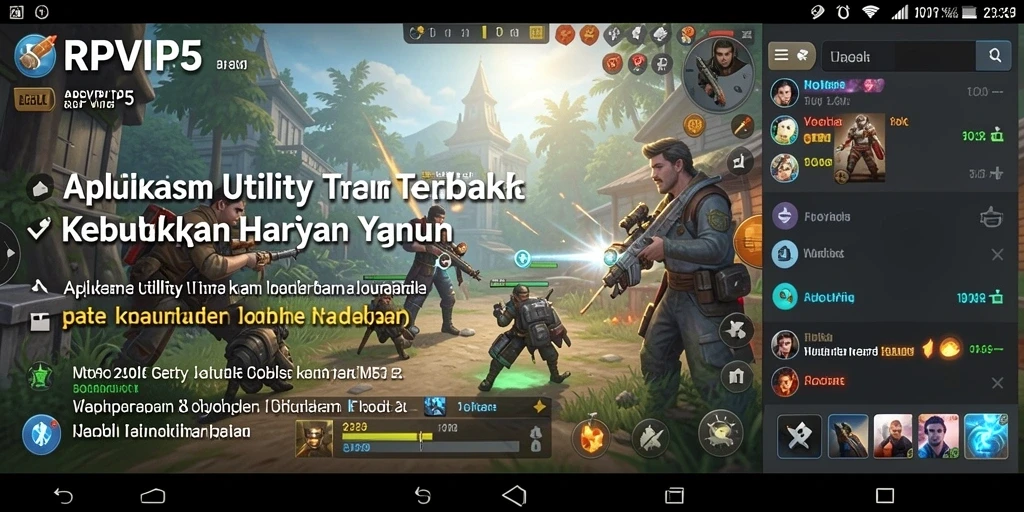 Tampilan antarmuka pengguna RPVIP5 yang modern dan fungsional.
