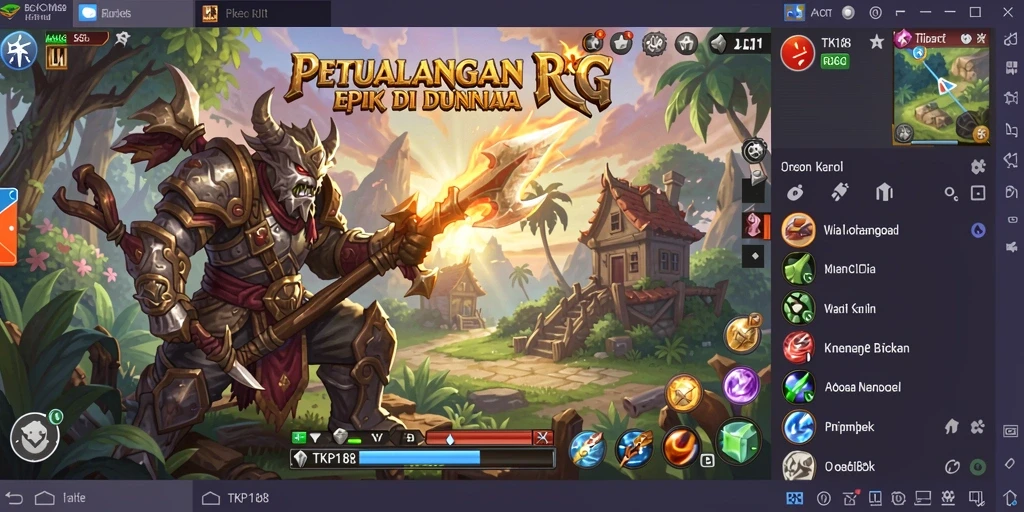 Tampilan menakjubkan dari gameplay RPG TKP188.