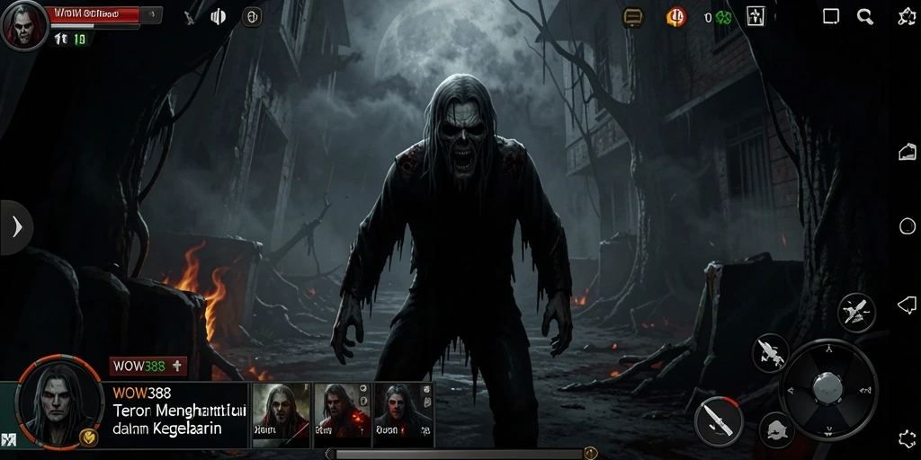 Menampilkan gameplay seram dengan suasana mencekam.