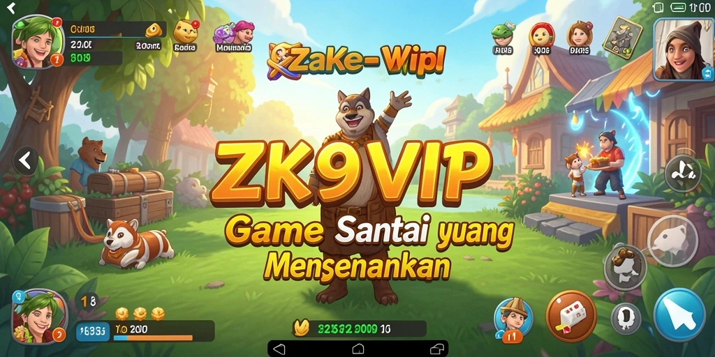 Tampilan gameplay <strong>ZK9VIP</strong> yang ceria dan interaktif.